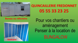 Bungalow de chantier